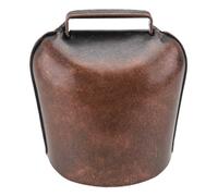 INOOMP Campana para Ganado Grande de Hierro Rojo Antiguo, Campana Ruidosa para Vacas y Ovejas, Cencerro Grueso para Collar de Animales, Uso Exterior en Granja y Pastoreo
