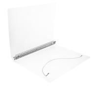INOOMP Carpeta Transparente para Cuaderno A4 30 Orificios, Material Pp Resistente, Recargable y Protectora para Notas de Estudio y Escritura Creativa