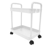 INOOMP Carro de Almacenamiento Rodante Ruedas para Cocina Baño y Lavandería Carrito Organizador Multifuncional Estante Móvil Blanco para y Accesorios