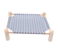 INOOMP Casa para Gatos de Madera de Capacidad Fuerte y Fácil Montaje, Cama para Mascotas Pequeñas de Patas Adecuado para Interior y Camping