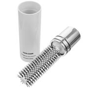 INOOMP Cepillo de Pelo Enrollable para Definir Rizos Mango Telescópico, Adecuado para Peinar Cabello Grueso y Uso Profesional en Peluquería