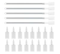 INOOMP Cepillo Desechable para Inodoro Mango Ergonómico 5 Piezas para Limpiar Ranuras y Esquinas del Baño