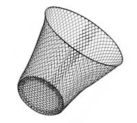 INOOMP Cesta de Almacenamiento de Metal Negra, Cesta de Hierro Tejida Multifuncional para Hogar y Jardín, Cubo de Basura Reutilizable y Cubierta Protectora de Plantas, Tamaño Compacto