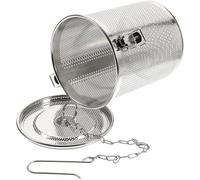 INOOMP Cesta y Fácil de Limpiar de Acero Inoxidable de Salmuera Colador de Malla Fina en Color Plata Adecuado para Cocinar Té y Cerdo Estofado