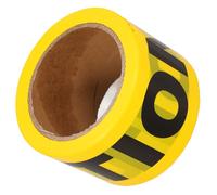 INOOMP Cinta de Balizamiento Amarilla No Adhesiva 100 M para Advertencia en Áreas Peligrosas y Decoración de Halloween