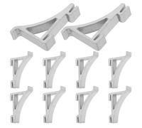 INOOMP Clip para estante de refrigeración seguro y estable, pack de 10 clips de aluminio para refrigeradores y congeladores comerciales
