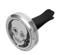 INOOMP Clips Decorativos para Tomas de Corriente de Coche Diseño de Calavera, Ambientador Ventilador Coche de Acero Inoxidable para Fiesta Verano y Decoración del Tablero
