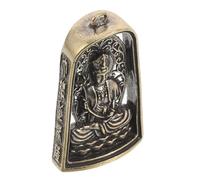 INOOMP Colgante de Latón Mahasthamaprapta, Estatuilla Decorativa Vintage Acabado Robusto, Amuleto Budista Artesanal para Decoración del Hogar y Obsequio Espiritual
