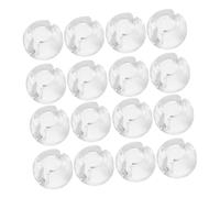 INOOMP Conector De Cadena De Cuentas para Persianas Transparente 20 Piezas Plástico Ajustable Fijador para Cortinas Enrollables Romanas Verticales Uso Hogar y Oficina