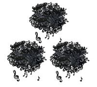 INOOMP Confeti de Papel en Forma de Notas Musicales Negro 3 Paquetes de 50 G para Decoración de Cumpleaños Graduación y Shower Adorno Ligero y Fácil de Usar para Mesa y Fiesta