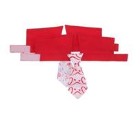 INOOMP Corbatas para Mascotas 2 Unidades Diseño de Corazón, Lazos para Perros y Gatos Tamaño M, Accesorios Festivos Ajustables para San Valentín y Fiestas, Collar y Ligero