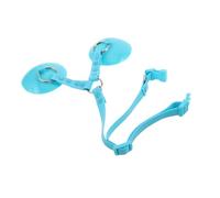 INOOMP Correa de Ducha para Perros con Ventosa Pesada Ajustable de PVC Azul para Baño y Aseo de Mascotas, Correa de Seguridad Antideslizante para Sujeción en Bañeras