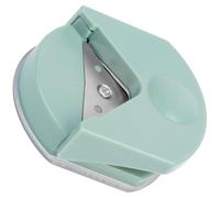 INOOMP Cortador de Esquinas para Fotos y Papel Tamaño Pequeño, Herramienta Práctica de Recorte de Imágenes en Color Verde Suave, Redondeador Portátil para Manualidades y Oficina,