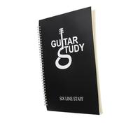 INOOMP Cuaderno de Música A4 para Guitarristas, Libro de Partituras de Guitarra Líneas Impresas Resistentes, Diseño Portátil y Papel Duradero para Uso en Clases y Práctica Musical