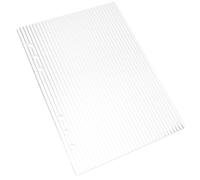 INOOMP Cubierta para Carpeta de 6 Anillas de Acrílico Transparente, Diseño Desmontable y Elegante para Oficina y Escuela, Funda Resistente y Minimalista