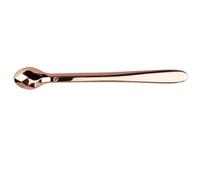 INOOMP Cuchara Masajeadora para Ojos de Aleación de Zinc Color Oro Rosa, Herramienta Portátil para Crema de Ojos y Masaje Facial, Alivia Fatiga y Mejora Circulación Sanguínea