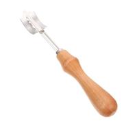 INOOMP Cuchillo para Pan Profesional de Acero Inoxidable Mango de Madera de Haya, Cortador de Masa y Herramienta para Hacer Pasteles, Adecuado para Cocina Casera y Corte de Baguette