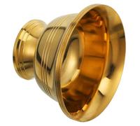 INOOMP Cuenco Interior Liso y Resistente Suciedad de Aleación de Cobre Dorado para Ofrendas Budistas Adecuado para Altar en Oficina o Templo en Oficina o Templo