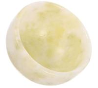 INOOMP Cuenco Pequeño de Espuma de Afeitar para Hombres de Jade Azul Lantian, Tazón de Burbujas de Jabón para Afeitado, Cuenco Delicado y Ligero para Barbería y Cuidado Personal