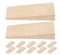 INOOMP Cuñas de Fijación para Mango de Herramienta, Cuñas de Madera de Alta Densidad 1,3 Cm, 12 Unidades para Refuerzo de Mango de Azada y Martillo, Accesorio Resistente para Jardinería