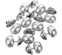 INOOMP Decorativos de Perla Resistentes al Desgaste y Prevención de Exposición para Ropa sin Costura 10 Botones Broches Metálicos para Camisas Adecuado para Decoración DIY