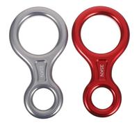 INOOMP Descensor de Rescate en Forma de 8 (2 Unidades) - Descensor de Aluminio de 35 kN para rapel y Escalada - Placa de Aparejo para rapel, Escalada y Descenso