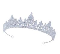 INOOMP Diadema de Novia para Boda Circonita Cúbica en Cobre y Plata, Accesorio Versátil y Brillante Adecuado para Mujeres y Novias en Eventos Obsequios