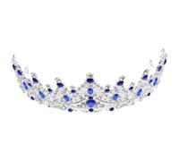 INOOMP Diadema de Reina Novia Gemas de Imitación para Bodas y Cumpleaños, Aleación de Zinc Cómoda y Diseño Barroco Europeo para Mujer y Fiesta