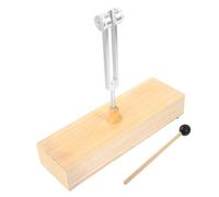 INOOMP Diapasón de Aleación de Aluminio con Caja de Resonancia de Madera y Martillo para Meditación Relajación y Ejercicios de Equilibrio