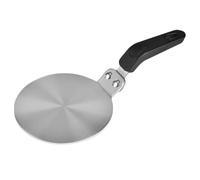 INOOMP Difusor de Calor de Acero Inoxidable para Cafetera, Placa Adaptadora Redonda Ligera Distribución Uniforme para Cocinas de Inducción y Gas