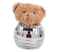INOOMP Disco de Decorativo Adorno de Vidrio para Decoración para Fiestas Temáticos para Hogar Figurita de Oso para Modernos