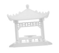INOOMP Estatua De Pagoda Miniatura Blanca para Jardín Zen Decoración para Proyectos De Paisajismo Mesas De Accesorio Asiático para Oficinas y Hogar