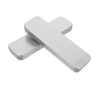 INOOMP Estuche de Hojalata Rectangular 2piezas para Lápices y Bolígrafos Protección Superior y Decoración Colegio Caja de Embalaje de Hojalata Resistente Humedad para Estudiantes