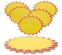 INOOMP Etiquetas de Precio Grandes Pop 11x8 Cm de Cartón Resistente, 100 Unidades para Señalización de Productos en Tiendas y Mercados, Tarjetas Publicitarias Prácticas y Portátiles