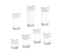 INOOMP Expositor de Anillos de Acrílico Transparente, Soporte para Exhibición de 7 Piezas Adecuado para Tienda o Estilismo Fotográfico
