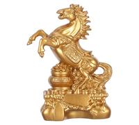 INOOMP Figura de Animal del zodíaco Feng Shui, Escultura de Caballo de pie de Resina Vintage, Recuerdo de Fiesta del Año Nuevo Chino 2026 para decoración de oficinas, hogares y Tiendas.