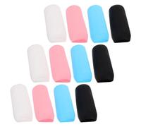 INOOMP Fundas 12piezas para Elásticas Botellas Silicona Viaje y Protectoras Prueba de Fugas Diseño Simple y Flexible para Botes de Champú Loción