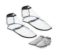 INOOMP Fundas para Zapatos Transparentes TPU Antideslizantes, Cubre Calzado Profesional Talla S, Accesorios De Barbería para Protección En Salón y Uso Higiénico En Trabajo