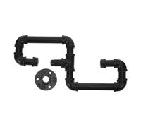 INOOMP Gancho de Tubería Rústico Gancho Industrial Vintage Resistente de Hierro Negro para Colgar Ropa y Toallas para Artículos Pesados en Cualquier Habitación