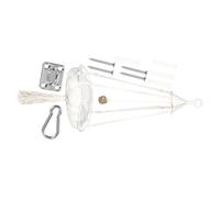 INOOMP Hamaca para Gatos Colgante Bohemia Tejida a Mano De Cuerda De Algodón Cama Hamaca para Gatos Interior Tamaño 35 Cm Diámetro x 120 Cm Alto Cama Colgante Segura Domésticos