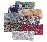 INOOMP Headband Women Diademas Deportivas Elásticas para Yoga y Deportes, Bandas Cabello Flexibles y Fáciles de Llevar, 8 Piezas de Tela Transpirable para Mujer