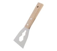INOOMP Herramienta Multifuncional de Acero Inoxidable y Madera para Raspar Cemento y Pintura, Raspador de Piso Ligero Adecuado para Limpieza y Reparación de Paredes