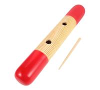 INOOMP Instrumento Musical Guiro Tradicional de Madera con Forma de Rana Instrumento de Percusión Latino para Baquetas Rítmicas y Portátil para Clases de Música y Educación Temprana