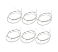 INOOMP Juego De 2 Accesorios Para Guitarra Clásica De Calibre Ligero Con Extremos De Amarre De Nailon Transparente Y Plateado