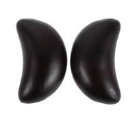 INOOMP Juego de 2 Copas Rituales de Madera de Ébano para Altar Diseño de Media Luna, Decoración Feng Shui Resistente para Áreas de Meditación y Adoración
