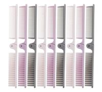 INOOMP Juego de 9 cepillos plegables para el cabello: peine portátil plegable de doble cabezal y dientes anchos. Tamaño compacto ideal para viajes, tanto para hombres como para mujeres.