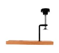 INOOMP Juego de Abrazadera de Mesa Inclinable Mini para Joyería, Herramienta de Pulido y Rectificado Base de Madera Negra, Pinza Fija Ajustable para Banco de Trabajo Artesanal, Kit