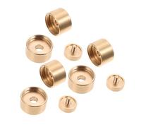 INOOMP Juego de Hebillas para Botones de Trompeta de Cobre Dorado, Resistentes Diseño Excelente para Accesorios de Instrumentos Musicales