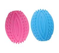 INOOMP Juguetes Chirriantes para Perros Pequeños Balones de Goma Masticables, 2 Piezas, Material Seguro para Dentición, Juguete Interactivo para Entretenimiento y Ejercicio en Casa