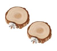 INOOMP Juguetes De Madera para Pájaros y Hámster Accesorios, Plataforma De Salto Natural, Madera Resistente, Tamaño 6-8 Cm, Uso Jaulas Domésticas, Adecuado para Loros y Pequeños Roedores